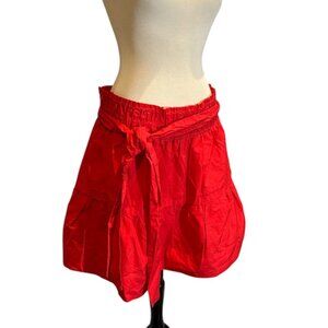 NWT Maeve by Anthropologie Red Somerset Mini Skirt